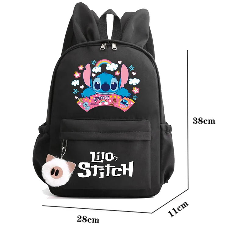 Hot Toys Lilo Stitch Backpack for Girl Boy Student Teenager Children Rucksack Casual Women Cute Disney School Bags Kids Birthday Gift Toy - Cyprus