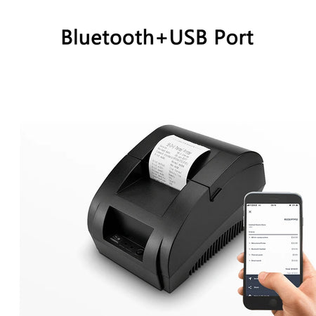 HZTZ 5890K 58mm USB Thermal Receipt Printer &ndash; 90mm per Sec USB and Bluetooth 1 / US Plug