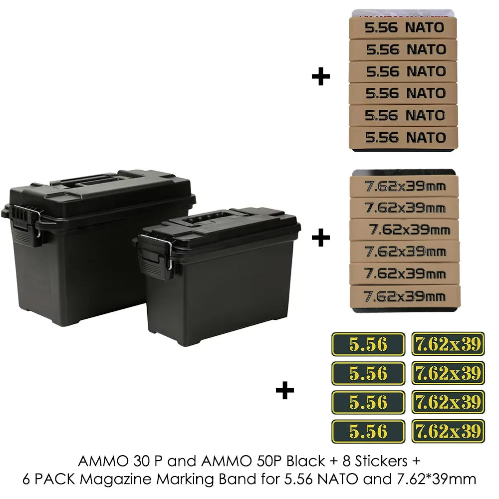 Tactical Ammo Box High Strength Safety &ndash; High Impact Build 3050P Black Set 1