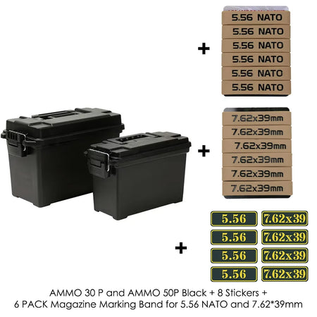 Tactical Ammo Box High Strength Safety &ndash; High Impact Build 3050P Black Set 1