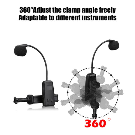 Savetek 2.4G Wireless Instrument Mic System &ndash; Long Range 50m