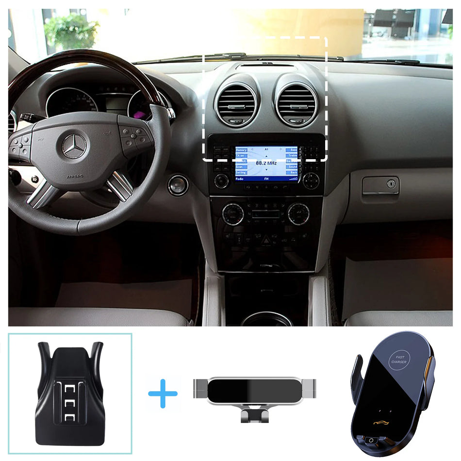 Supporto per telefono con ricarica wireless Mercedes Benz ML W164 ML350