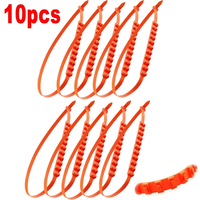 Disposable Anti-Skid Straps for Tires &ndash; Snow Traction 10pcs