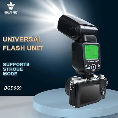WOLFGANG BGD069 Universal Camera Flash with Multi-Mode &amp; Short Return Time