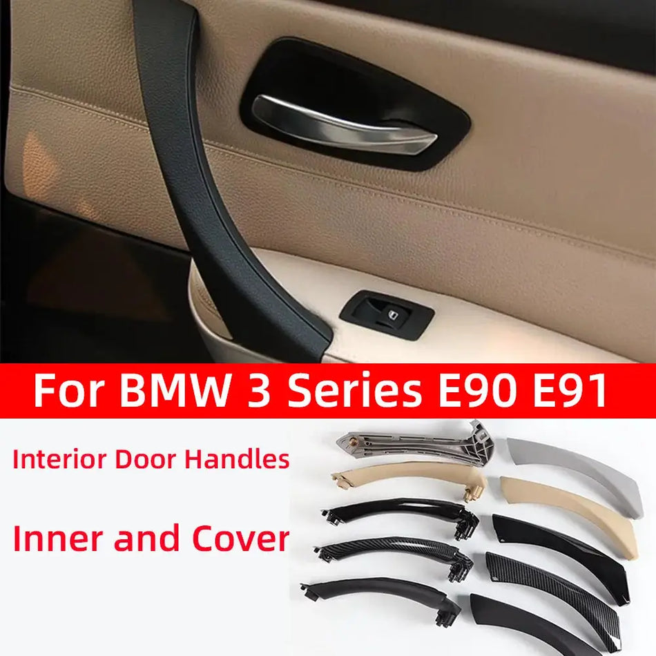 Single Left Right Side Car Passenger Interior Door PullHandle with Cover Trim for BMW 3 Series E90 E91 316 318 320 325 328 by InterCyprus Trading Ltd