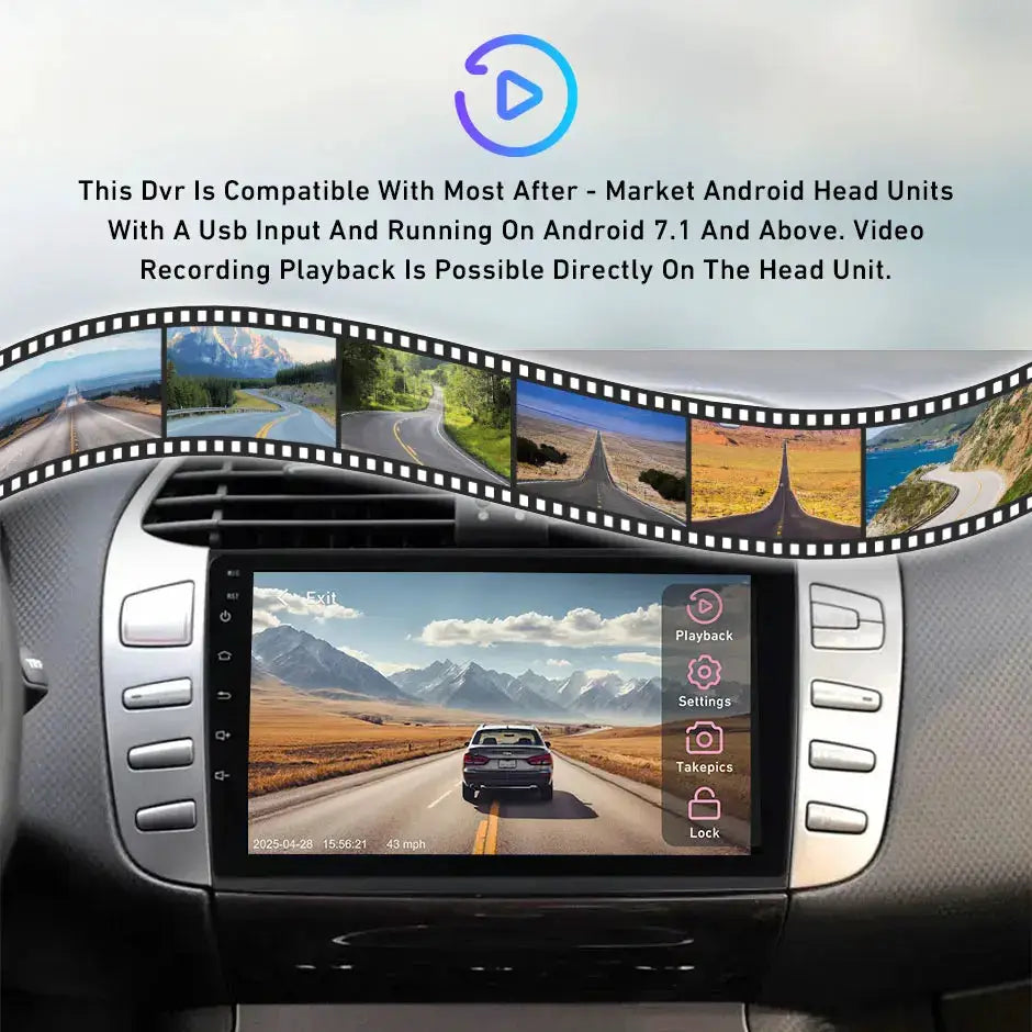 Full HD 1080P Dash Cam For Cars With Loop Recording And 128GB Support by InterCyprus Trading Ltd