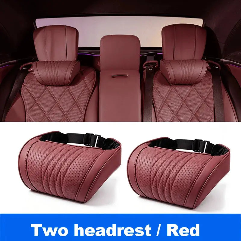 Vtear Universal Car Neck Lumbar Cushion Memory Foam Support Pillow Anti-Scratch Seat Parts Interior Modification Accessories by InterCyprus Trading Ltd