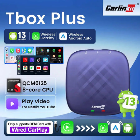 Carlinkit Plus Android 13 AI Box Wireless CarPlay Receiver