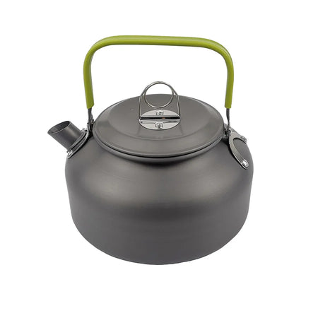 Lightweight Camping Cookware Kit for Outdoor Adventures Green 0.8L kettle