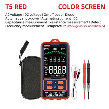 NJTY T1 Pocket Multimeter TrueRMS NCV 600V DC Tester T5 R-original