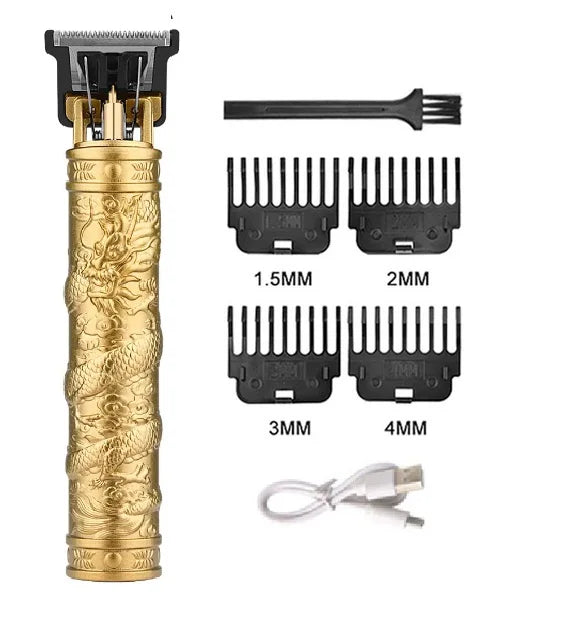 Brangdy T9 Electric Hair Clipper for Men Gold DragonB-no box