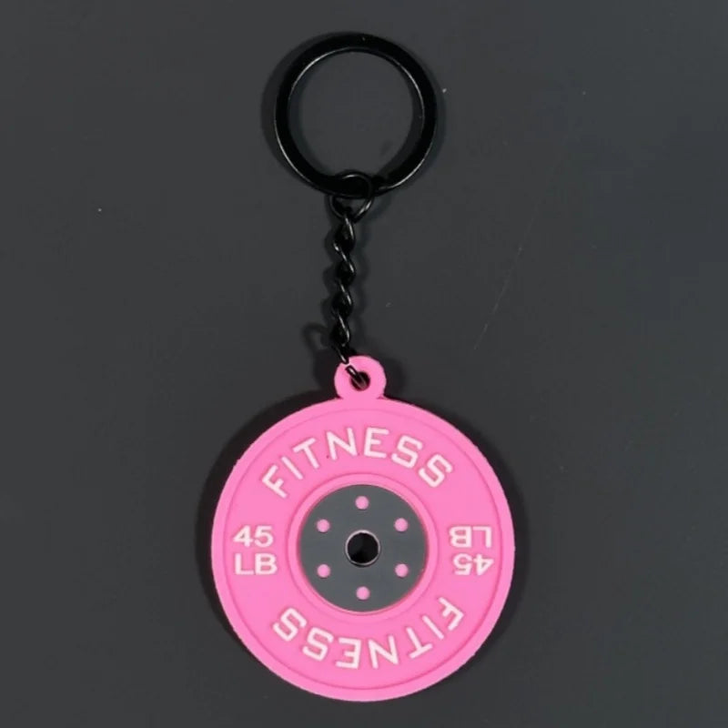 2025 Barbell Keychain - Silicone Dumbbell Gifts for Gym Lovers Weight piece-B