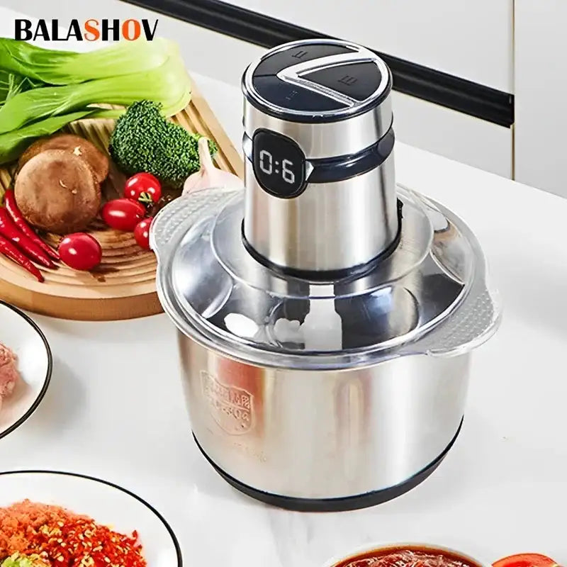 5L Electric Meat Grinder 304 Stainless Steel Multifunction