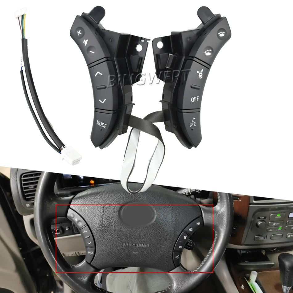 Διακόπτης ήχου τιμονιού με Bluetooth για Toyota Highlander, Prado 120