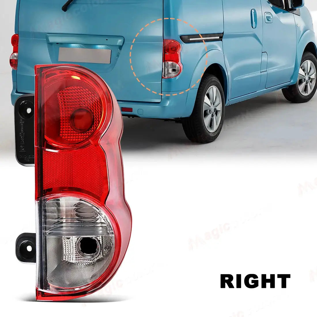 Tail Lamp For Nissan NV200 2009 2010 2011 2012 2013 2014 2015 2016 2017 2018 2019 Car Tail light Assembly Taillights Left/Right by InterCyprus Trading Ltd