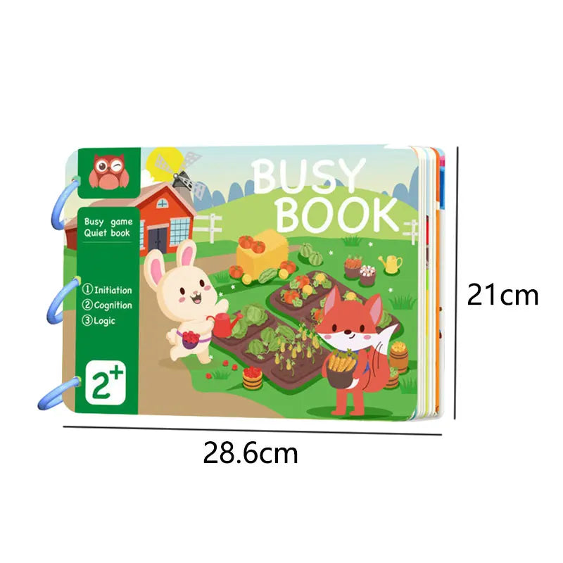 Montessori Baby Quiet Book - Sensory Early Education