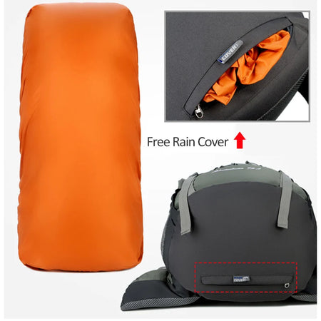 75L Camping Backpack &ndash; Rain Cover Included For All Weather