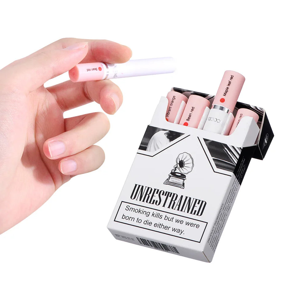 Creative Cigarette Lipstick Set - Long Lasting Matte Velvet Tint