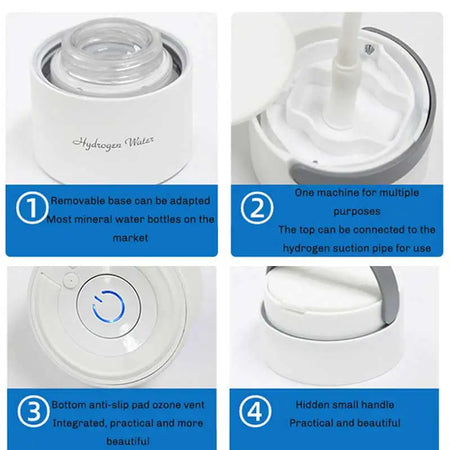 380ML Hydrogen Water Generator Bottle &ndash; Dual Chamber