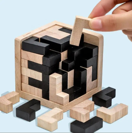 3D Cube Puzzle Lu &ndash; Educational Brain Teaser For All Ages