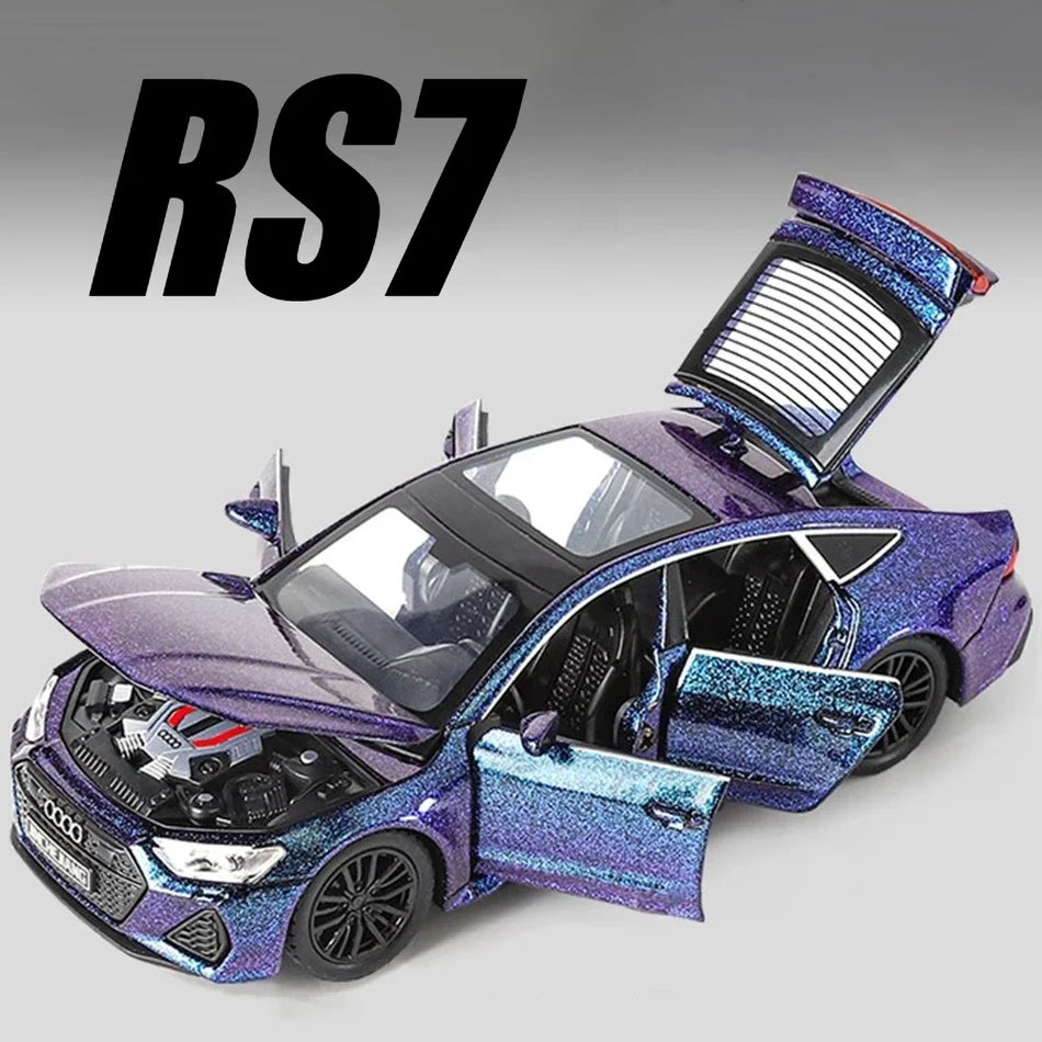 1:32 Model de mașină din aliaj turnat RS7 A6L cu sunet și lumini