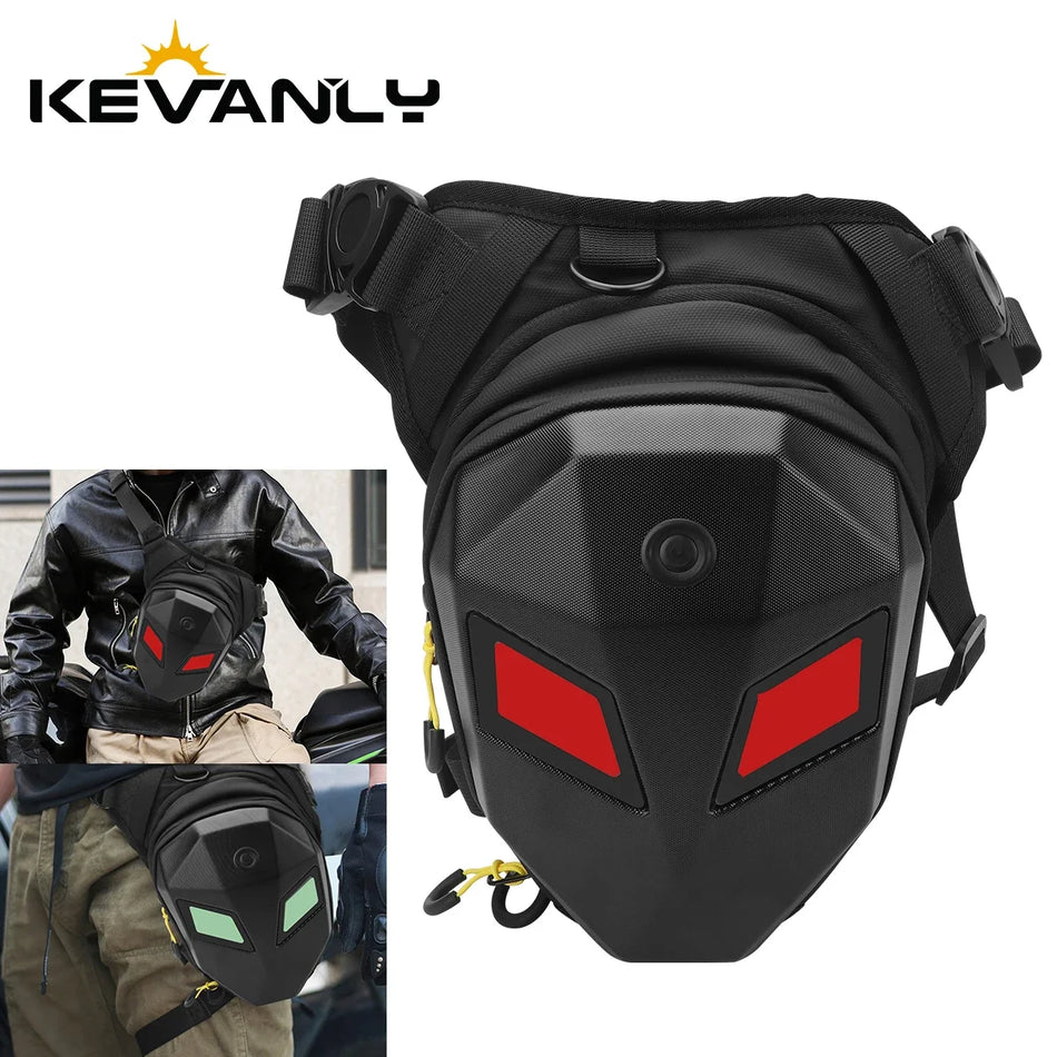 Crimson Eyes LED Riding Leg Bag &ndash; Multifunctional Waterproof Design