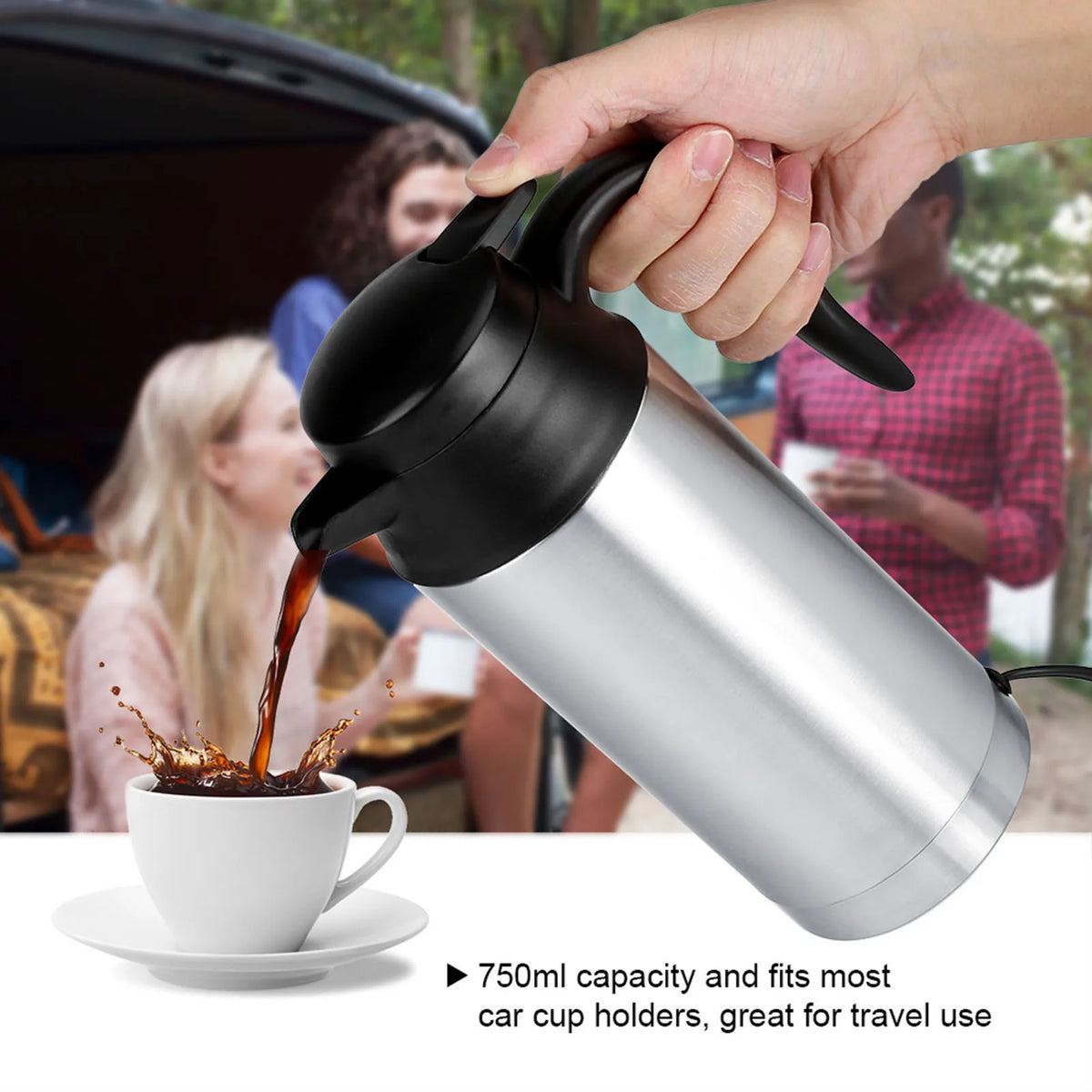 12V 750ML Car Heating Cup Stainless Steel &ndash; Rapid Heating