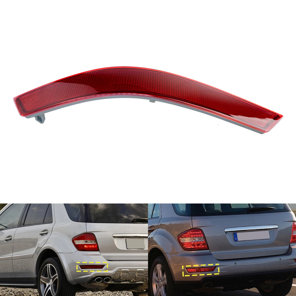 Lijevi stražnji reflektor odbojnika vodootporan crvena leća izdržljiva za Mercedes M-Class W164