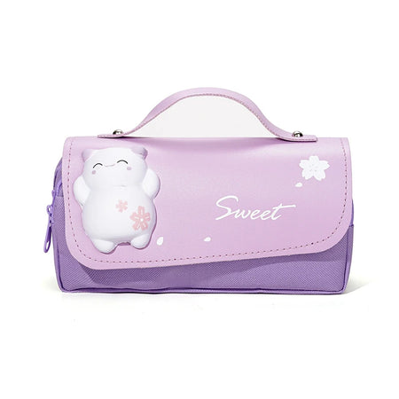 JETTING Cute Cat Double Layer Pencil Case