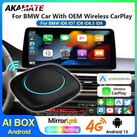 Wireless CarPlay AI Box BMW ID6 ID7 ID8 ID9 &ndash; Android 13