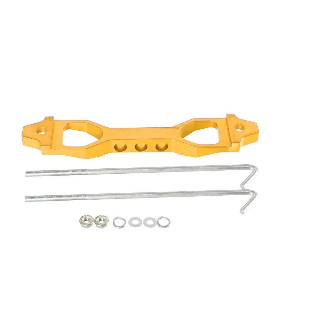 14CM/19CM Battery Hold Down Set, Car Racing Battery Tie Down Bracket Holder Lock Mount with J Bolts by InterCyprus Trading Ltd