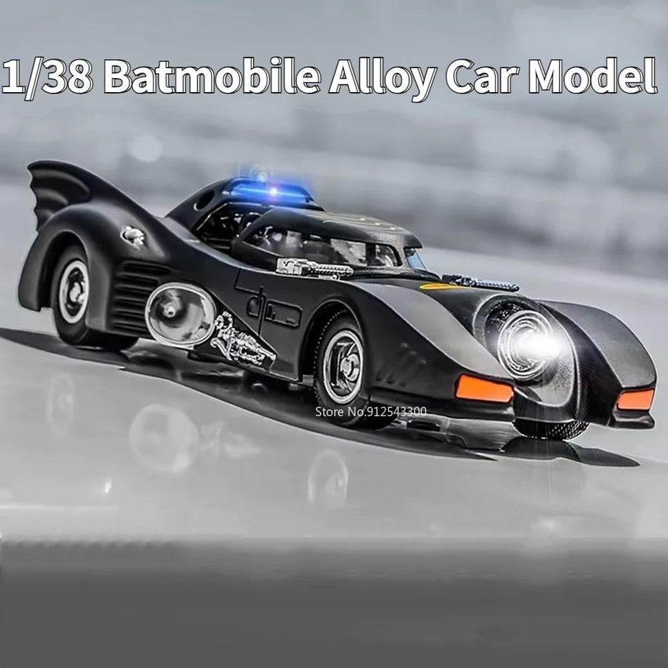 Lydinio Diecast Batmobilio Žaislinis Automobilis 1/38, Traukimo Atgal, Garso ir Šviesos