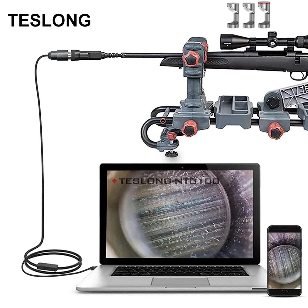 TESLONG NTG100 5mm Rifle Borescope Camera for 20+ Caliber 1.2m / 5mm