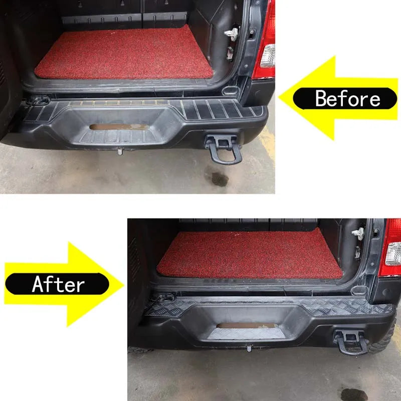 Hummer H3 Bagagerumsstødfangerbeskytter Aluminium Sølvplade