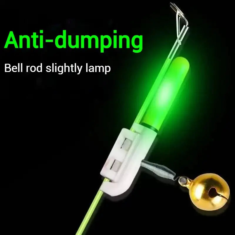 5Pcs Electronic Fishing Light Bite Alarm Rod Bell USB Charge