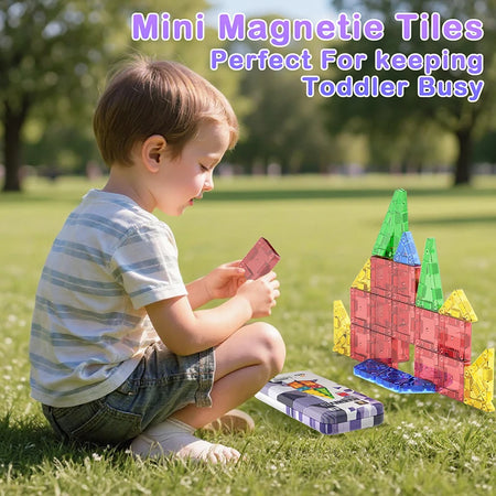 Mini Magnetic Tiles Travel Toys 3.75cm &ndash; Portable STEM