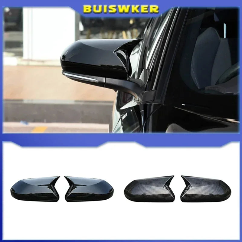 Tampas de Cobertura de Espelho com Aparência de Fibra de Carbono para Toyota Camry 2018 2023