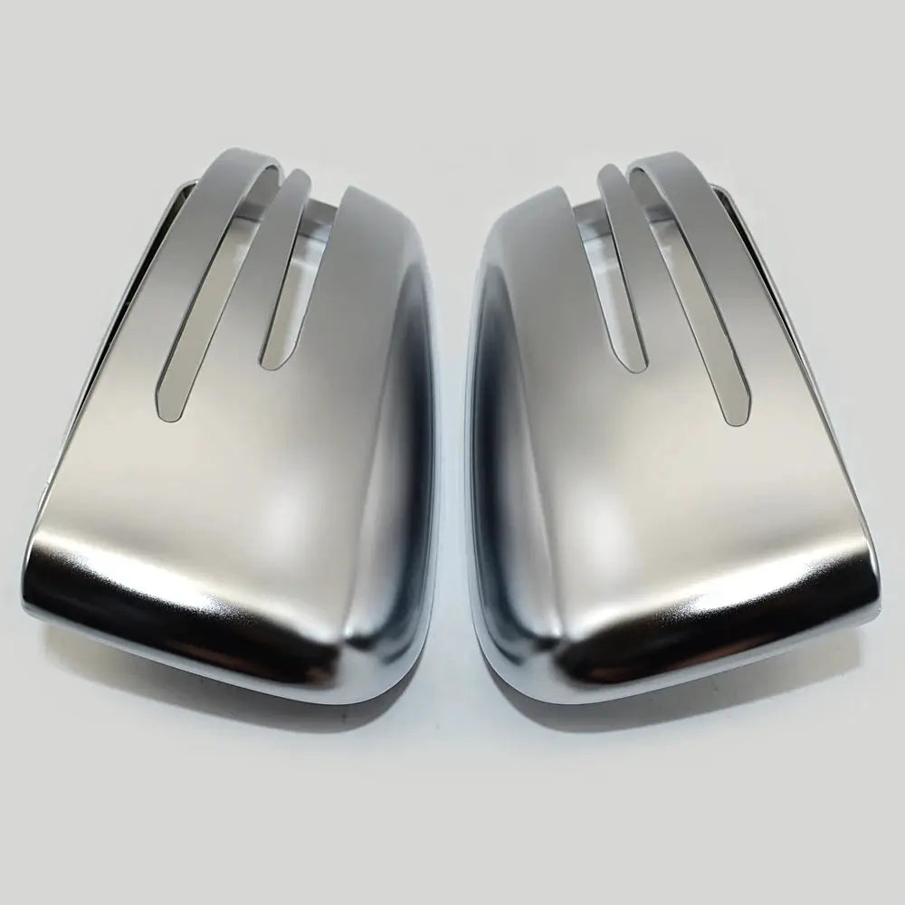 Side Door Mirror Covers Matte Chrome for Mercedes-Benz W204 W212 by InterCyprus Trading Ltd
