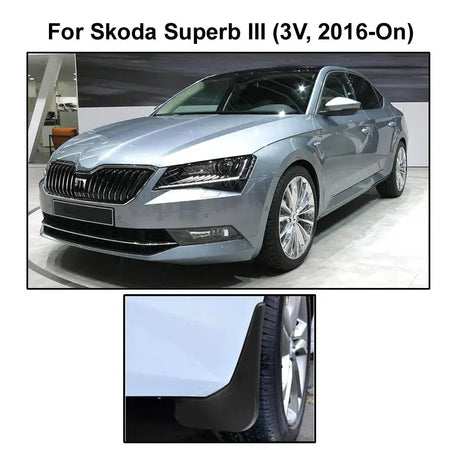 Molded Car Mud Flaps For Skoda Superb 3 B8 2016 2017 2018 Mudflaps Splash Guards Mud Flap Mudguards Liftback Combi Accessories by InterCyprus Trading Ltd