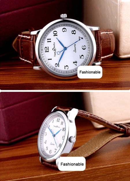 Lovers&rsquo; Quartz Watch &ndash; Reverse Anticlockwise Dial Waterproof
