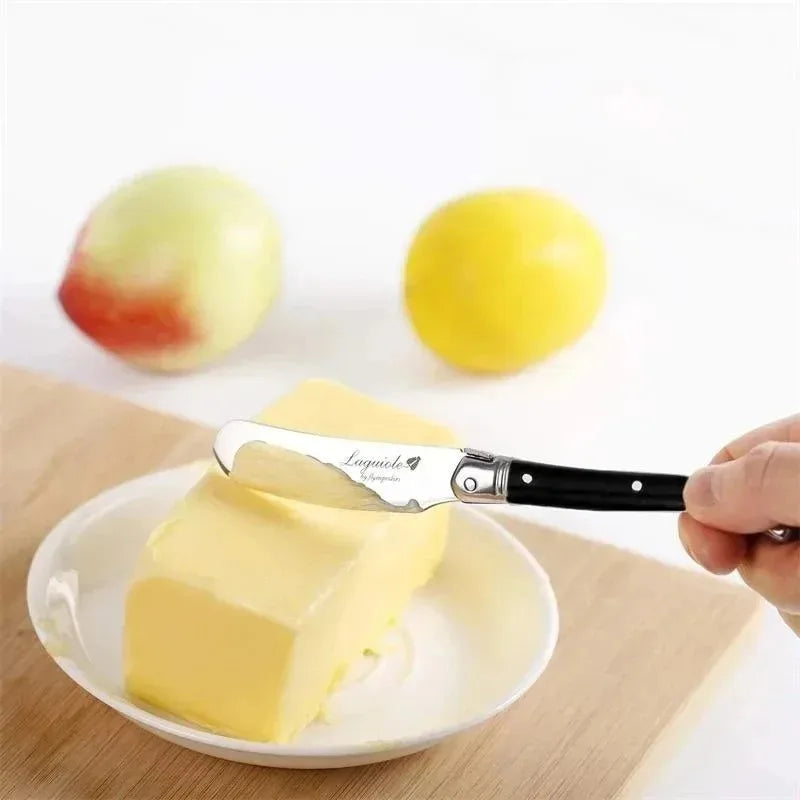 🟠 1-4pcs laguiole ουράνιο τόξο μαχαίρι βουτύρου μαχαίρι τυρί επιδόρπια κλέφτες κρέμα μαχαίρια εργαλεία επιδόρπιο φρυγανιά για πρωινό σκεύη 주방칼