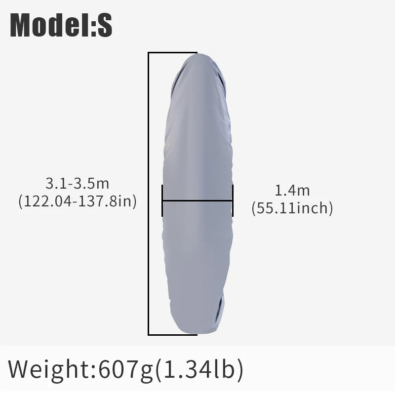 KOETSU Kayak Cover &ndash; Waterproof Dustproof Sunshade 3.1-3.5m