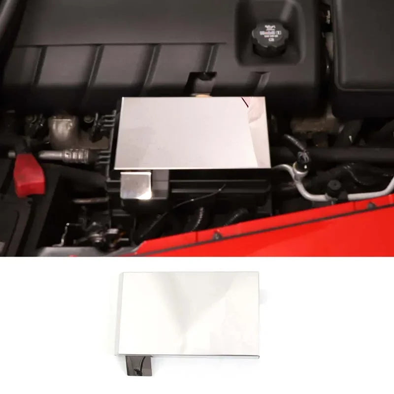 Copertura del Fusibile Corvette C6 Rifinitura Acciaio Inossidabile Argento