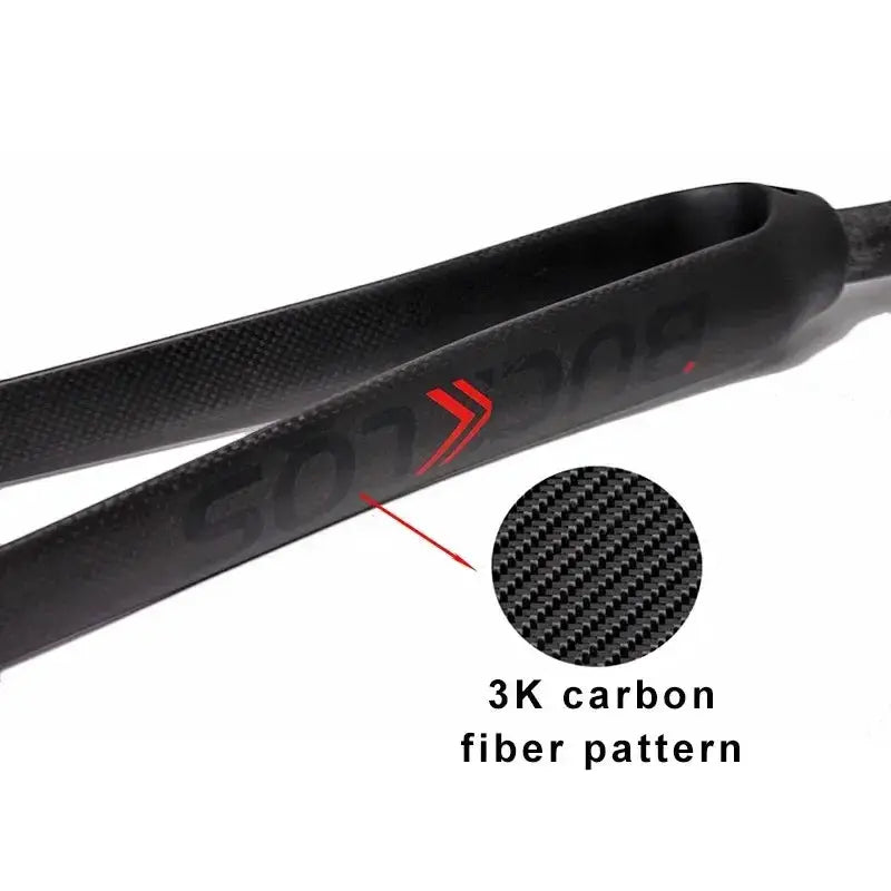 BUCKLOS 700C Road Bike Fork Carbon Fiber Bicycle Fork 28.6 Straight Tube Front Forks Ultralight 700C Fork Fit Quick Release by InterCyprus Trading Ltd
