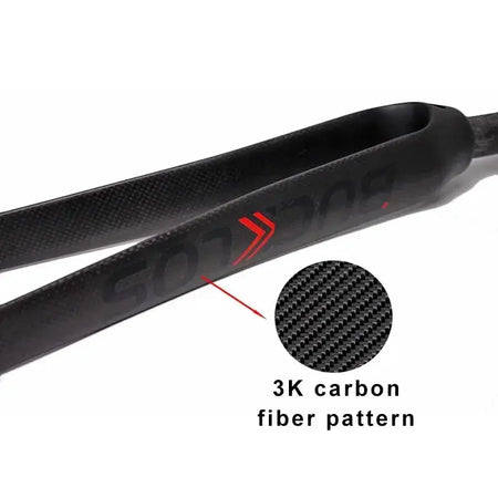 BUCKLOS 700C Road Bike Fork Carbon Fiber Bicycle Fork 28.6 Straight Tube Front Forks Ultralight 700C Fork Fit Quick Release by InterCyprus Trading Ltd