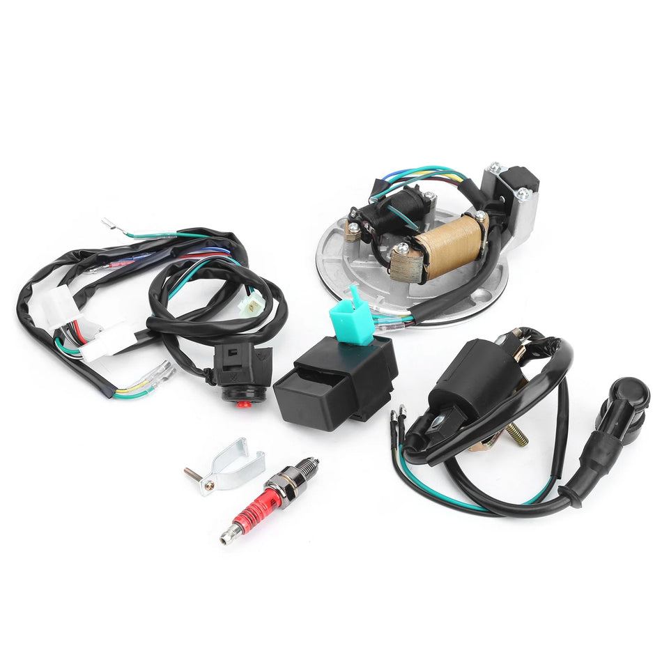 Kit de bujii XRCRF 50 cu bobină de aprindere, stator CDI și cablaj