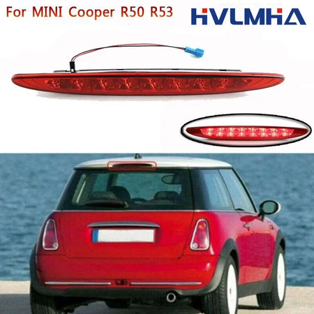 Auto Led Third Brake Light For Mini Cooper R50 R53 2002-2006 Rear High Mount 3rd Stop Brake Light Red Lens by InterCyprus Trading Ltd
