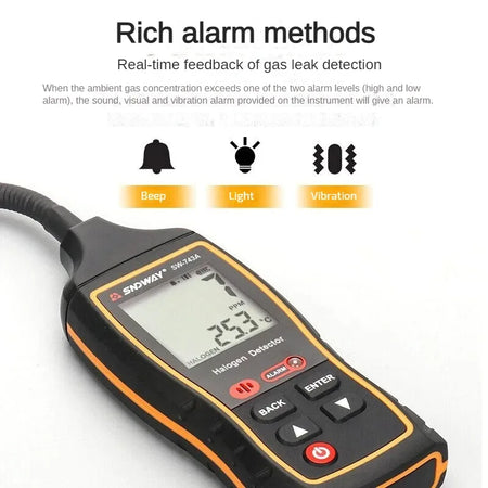 SW-743A 0-1000ppm Halogen Gas Detector &ndash; High Low Alarm