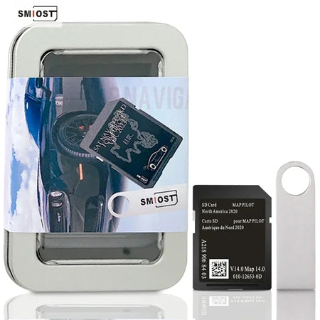 SMIOST 32GB SD Memory Card - North America Map V14 Updates CHINA / A2189068403 with USB