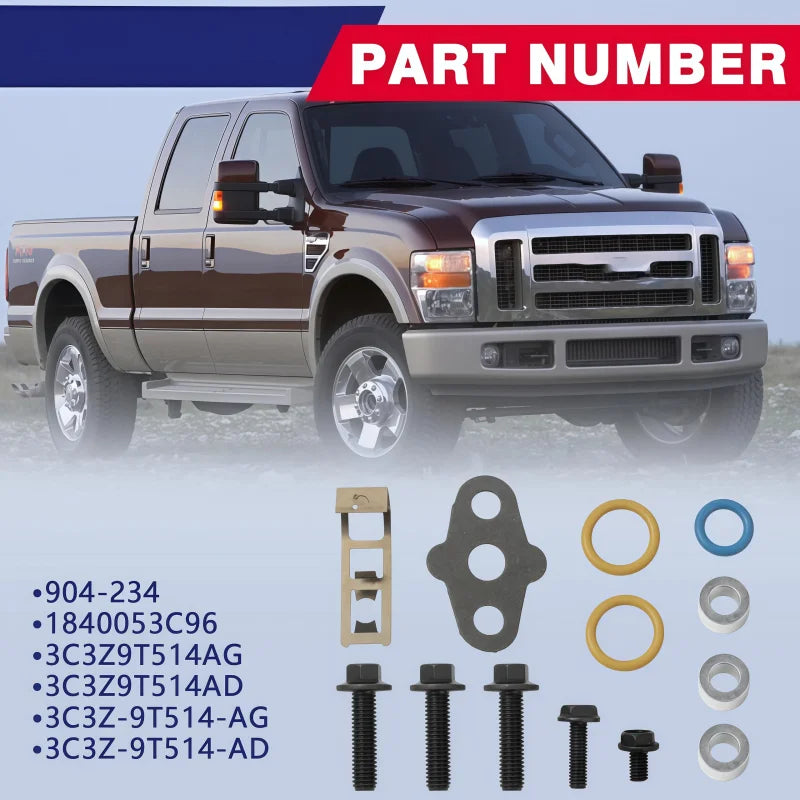 Kit de montage de turbocompresseur avec joints pour Ford 6.0L Powerstroke Diesel 2003-2010
